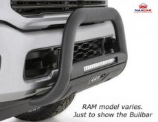 Dodge Ram 09-18 Bullbar + LED Black LUND 09-18 Ram Bullbar + LED Zwart LUND