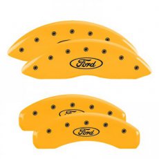 Ford Raptor Caliper covers FORD Yellow/Black 17-21 17+ Raptor Remklauw Covers FORD Geel/Zwart