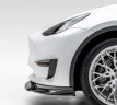 Tesla Model Y Aero ADD-ON BUMPER FLARES Model Y Voorbumper Trim Carbon 2020+